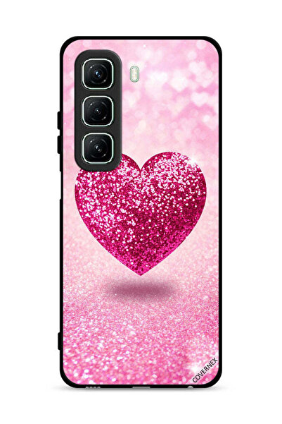 Covernex غطاء حماية لهاتف Infinix Hot 50 5G بنقشة قلب لامعة