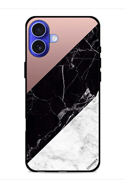 Covernex غطاء حماية لجهاز آيفون 16 من آبل بنمط مزيج من الرخام والبساطة