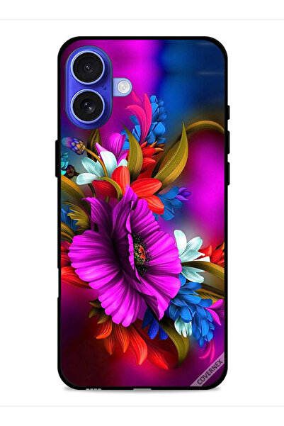 Covernex غطاء حماية لجهاز آيفون 16 من آبل، تصميم زهور عالية الدقة