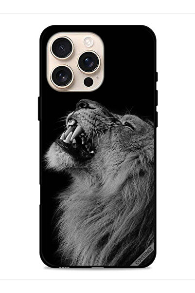 Covernex غطاء حماية لجهاز Apple iPhone 16 Pro بتصميم الأسد المبهج