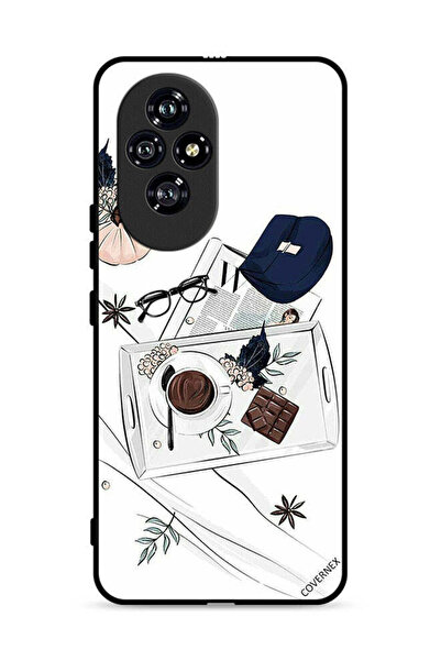 Covernex غطاء حماية لهاتف Honor 200 5G بطبعة قهوة وشوكولاتة