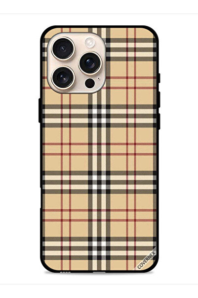 Covernex غطاء حماية لجهاز Apple iPhone 16 Pro Max بنمط خطوط على القماش