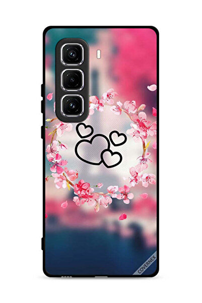 Covernex غطاء حماية لهاتف Infinix Hot 50 Pro Plus 4G بنقشة قلوب فنية