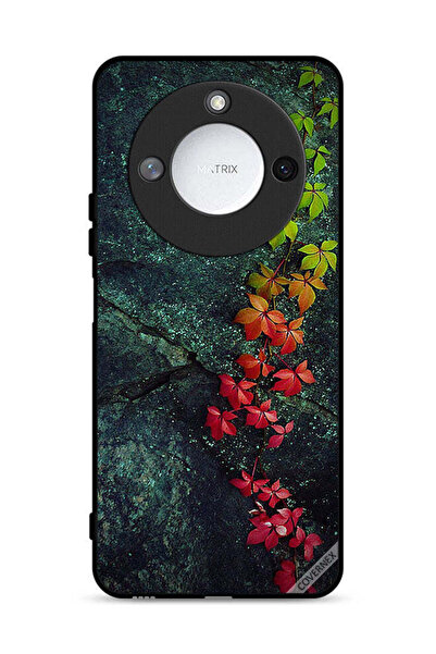 Covernex غطاء حماية لهاتف Honor X60 5G بأوراق جميلة