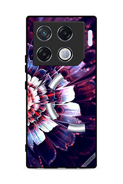 Covernex غطاء حماية لهاتف Infinix GT 20 Pro 5G مع زهرة كبيرة عاكسة على الجانب...
