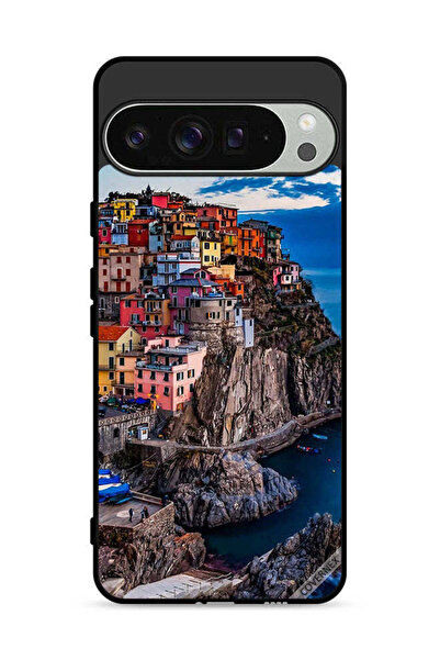 Covernex غطاء حماية لهاتف Google Pixel 9 Pro - منازل ملونة على البحر