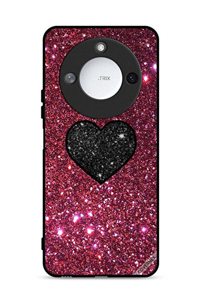 Covernex غطاء حماية لهاتف Honor X9c Smart 5G بتصميم قلب لامع