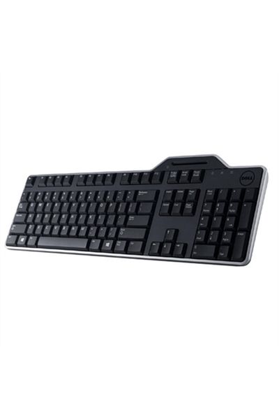 Dell Klaviatură Smartcard KB813 Neagră EN Przewodowa