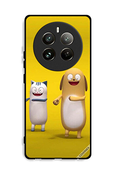 Covernex غطاء حماية لجهاز Realme 12 Pro 5G قصة قطة وكلب