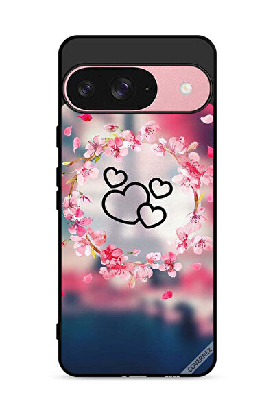 Covernex غطاء حماية لجهاز Google Pixel 9 بتصميم قلوب ومشبك فني