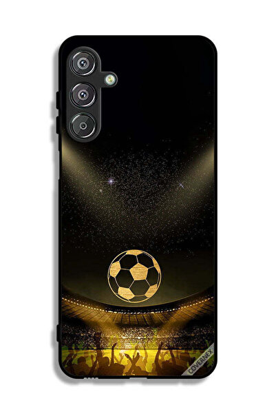 Covernex غطاء حماية لهاتف سامسونج جالاكسي F16 5G، أسود، بخلفية فيلم كرة قدم ك...