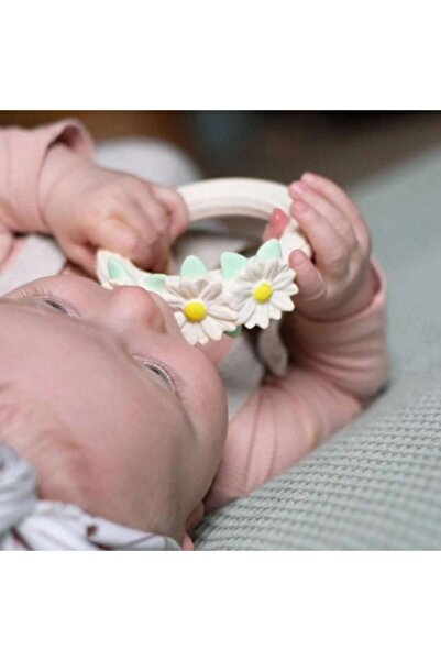 A Little Lovely Company Rubber Teething Toy, Daisy Chain - A Little Lovely Company