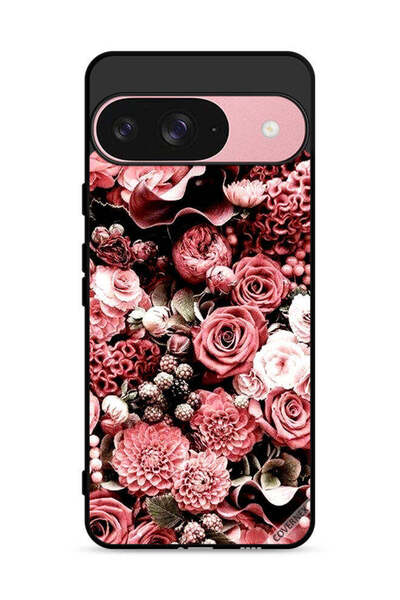 Covernex غطاء حماية لجهاز Google Pixel 9 بلون الخوخ والورود
