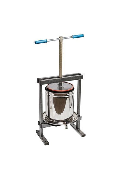 brg Presa - Teasc pentru struguri, VILEN, 15L, Cuva inox, Cadru metalic cu picioare, Model 2020