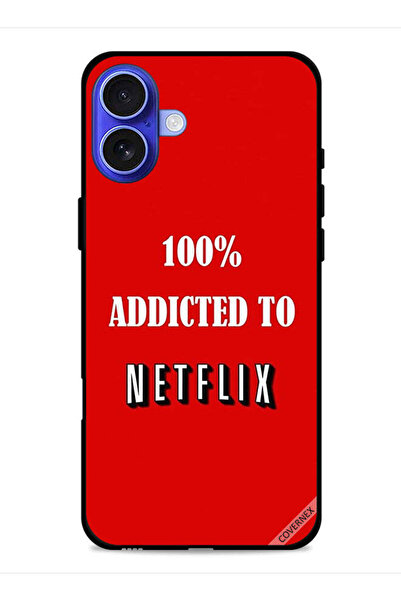 Covernex غطاء حماية لجهاز Apple iPhone 16، مدمن على Netflix بنسبة 100%