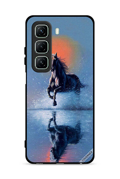 Covernex غطاء حماية لهاتف Infinix Hot 50 5G برسومات حصان يركض في الماء