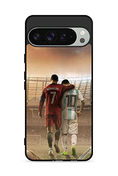 Covernex غطاء حماية لهاتف جوجل بيكسل 9 برو XL ميسي وكريستيانو رونالدو