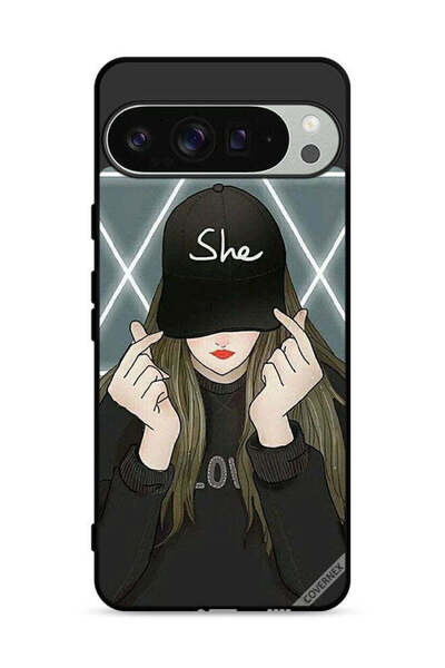 Covernex غطاء حماية لهاتف Google Pixel 9 Pro She On Cap