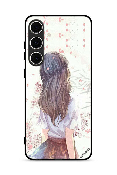Covernex غطاء حماية لهاتف سامسونج جالاكسي S24 FE 5G، فتاة لطيفة في تفكير عميق