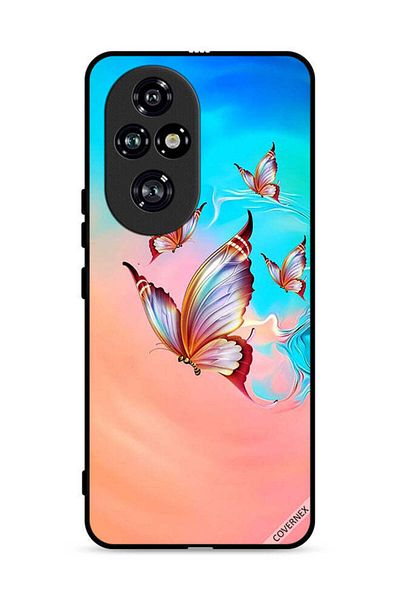 Covernex Honor 200 Pro 5G Protective Case Cover Butterflies Flying Over Paint Color