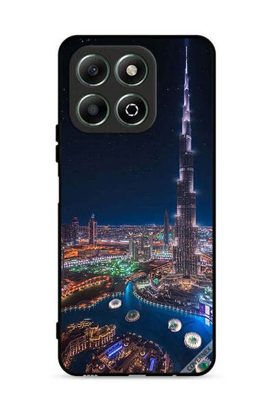 Covernex غطاء حماية لهاتف Honor X6b 4G بمنظر ليلي لوسط المدينة