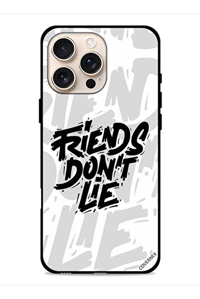 Covernex غطاء حماية لجهاز Apple iPhone 16 Pro بتصميم الخط العربي "الأصدقاء لا...