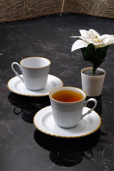 Güral Porselen 2 Piece Tea Cup Set
