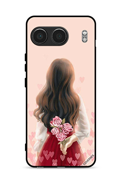Covernex غطاء حماية لهاتف OnePlus Nord 4 5G بطبعة فتاة تخفي أزهارًا