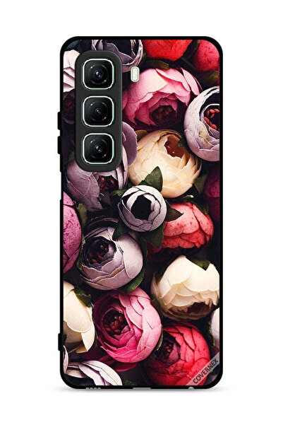 Covernex غطاء حماية لهاتف Infinix Hot 50 5G بلون وردي داكن مخروطي