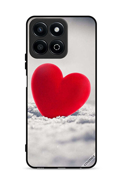 Covernex غطاء حماية لهاتف Honor Play 60 Plus 5G بتصميم قلب أحمر جميل