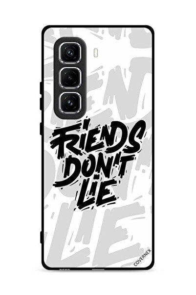 Covernex غطاء حماية لهاتف Infinix Hot 50 Pro Plus 4G بتصميم خط عربي "الأصدقاء...