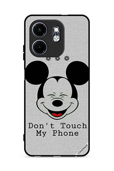 Covernex غطاء حماية لهاتف إنفينيكس سمارت 9 4G، ميكي، لا تلمس هاتفي