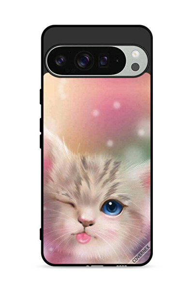 Covernex غطاء حماية لجهاز Google Pixel 9 Pro XL بتصميم قطة لطيفة