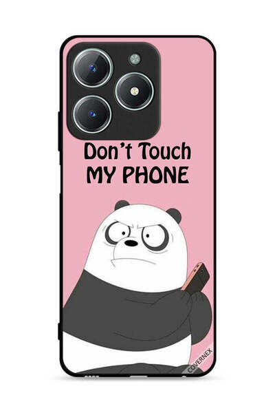 Covernex غطاء حماية لهاتف Realme C63 4G بطبعة "لا تلمس هاتفي باندا"