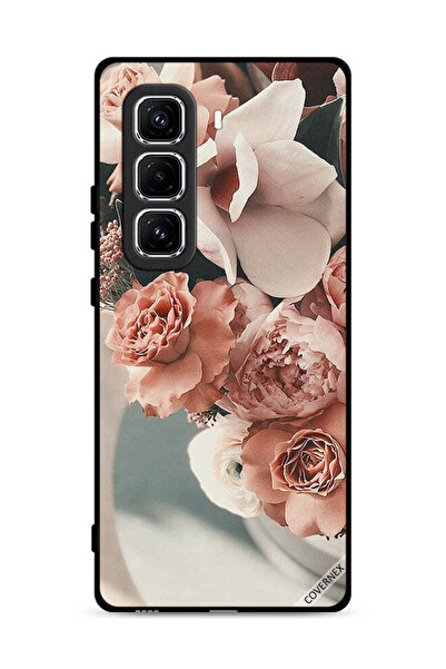 Covernex غطاء حماية لهاتف Infinix Hot 50 Pro Plus 4G بباقة من زهور الخوخ الجميلة