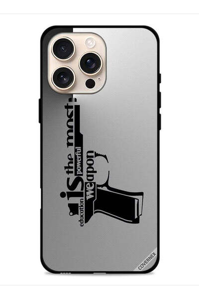Covernex غطاء حماية لجهاز Apple iPhone 16 Pro Max التعليم هو السلاح الأقوى