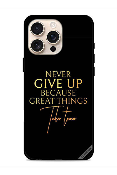 Covernex غطاء حماية لجهاز Apple iPhone 16 Pro Max لا تستسلم أبدًا لأن الأشياء...