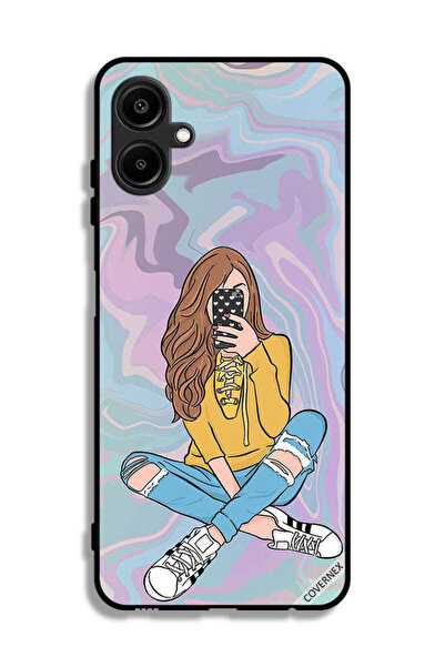 Covernex غطاء حماية لهاتف Samsung Galaxy M06 5G، فتاة تلتقط صورة