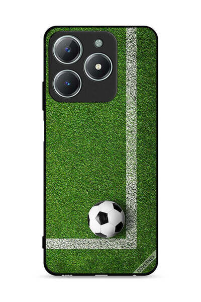 Covernex غطاء حماية لهاتف Realme C63 4G بتصميم كرة قدم في الزاوية