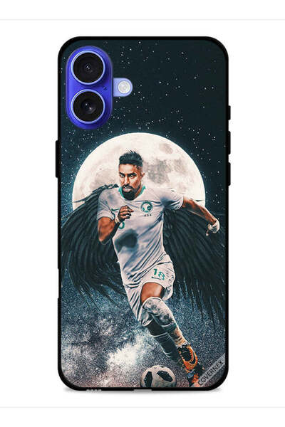 Covernex غطاء حماية لجهاز آيفون 16 من آبل، سالم الدوسري يحمل كرة قدم