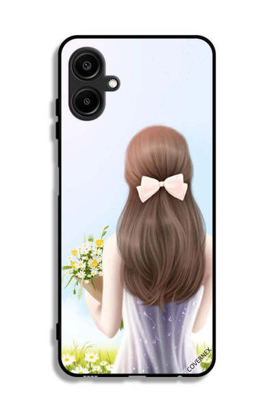 Covernex غطاء حماية لهاتف سامسونج جالاكسي F06 5G، فتاة جميلة