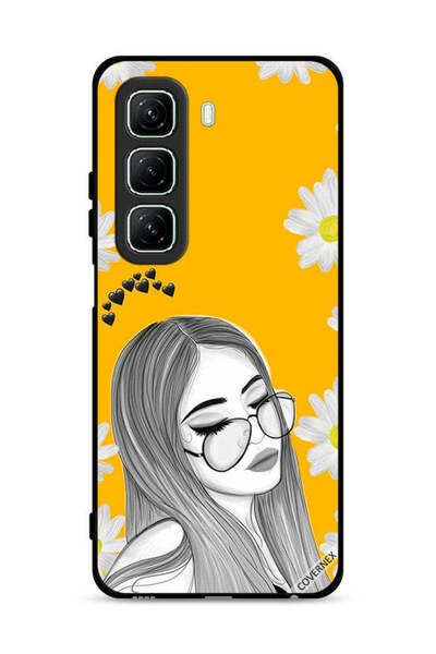 Covernex غطاء حماية لهاتف Infinix Hot 50 5G برسومات فنية لفتاة