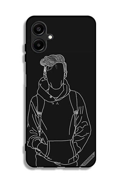 Covernex غطاء حماية لهاتف سامسونج جالاكسي F06 5G، رسم لجاكيت بوي