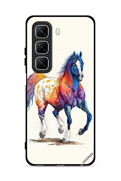 Covernex غطاء حماية لهاتف Infinix Hot 50 5G بطبعة رسم حصان