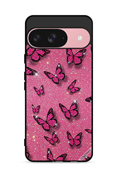 Covernex غطاء حماية لهاتف Google Pixel 9 برسومات لامعة وفراشات