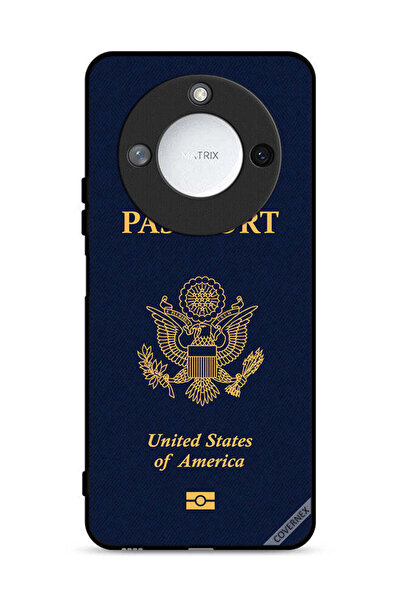 Covernex غطاء حماية لهاتف Honor X9c Smart 5G بنمط جواز السفر الأمريكي