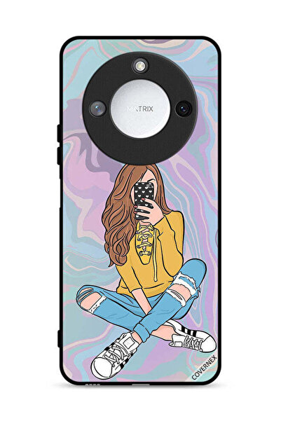 Covernex غطاء حماية لهاتف Honor X60 5G مع صورة فتاة