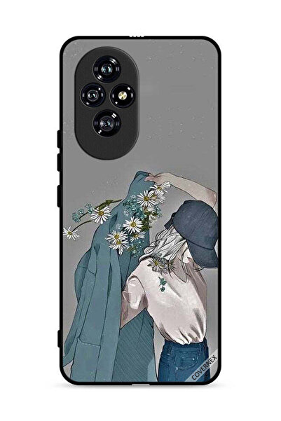 Covernex غطاء حماية لهاتف Honor 200 5G برسم فتاة ترتدي معطفًا