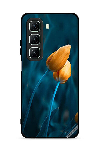 Covernex غطاء حماية لهاتف Infinix Hot 50 5G بنقشة زهرتين لطيفتين
