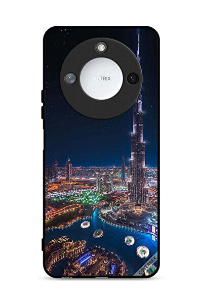 Covernex غطاء حماية لهاتف Honor X9c Smart 5G بمنظر ليلي لوسط المدينة